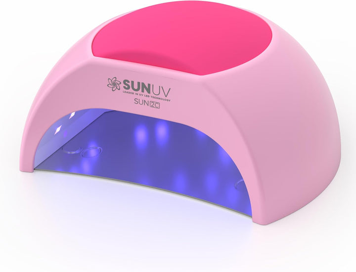 SUN2C UV Light for Nails, UV LED Nail Lamp with 4 Timer Settings, Curing Lights Compatible with All Gel Polish Rose