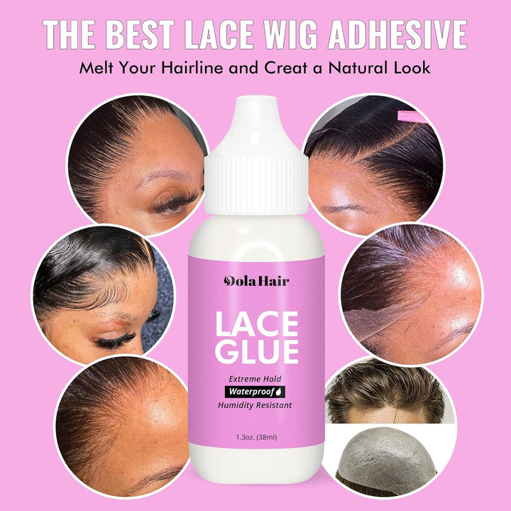 Lace Wig Glue Kit - Waterproof Lace Front Glue for Wigs & Hair Replacement