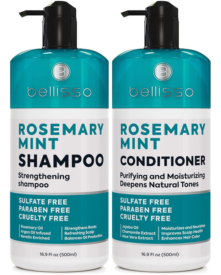 Biotin Shampoo and Conditioner Set - Sulfate and Paraben Free Treatment for Men and Women - Hair Thickening Volumizing Products to Help Boost Thinning Hair with Added Keratin