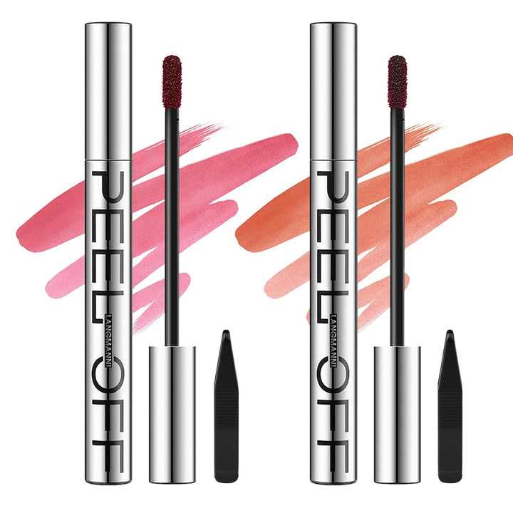 3 Colors Long-Lasting Peel off Lip Liner Set, Waterproof & Smudge-Proof Matte Lip Liners Gift Makeup for Girls (#1+2+3)