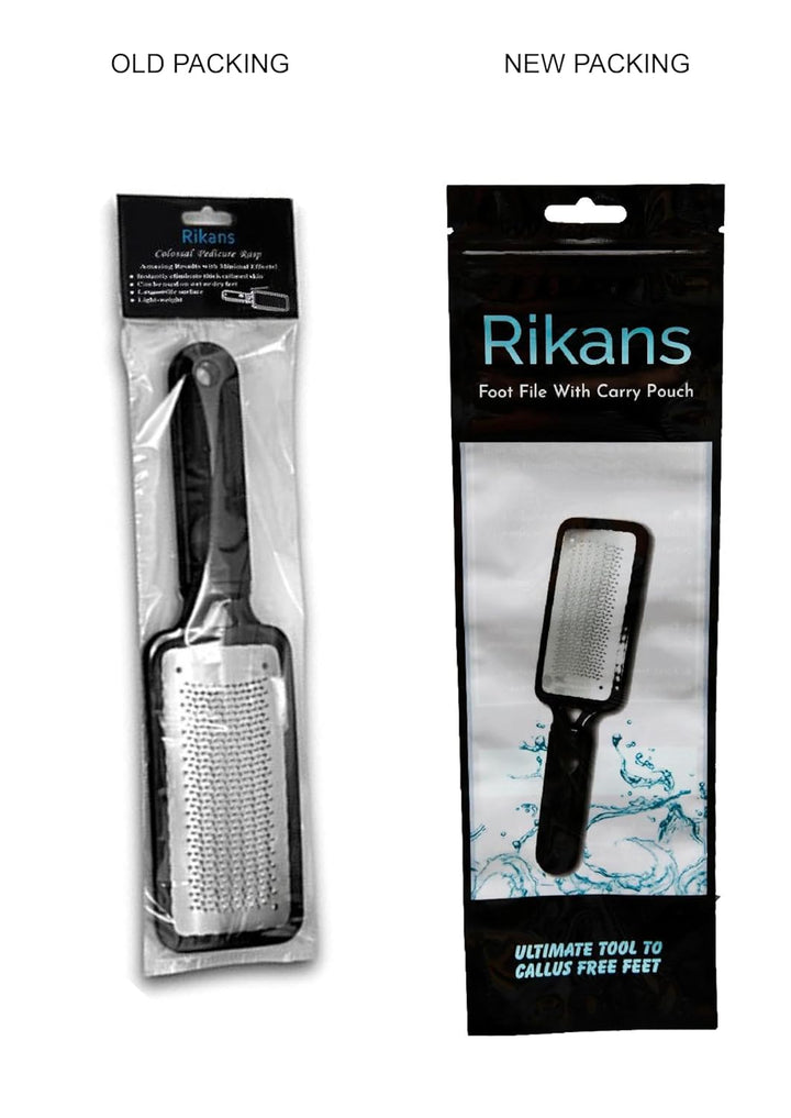 Colossal Foot Rasp Foot File and Callus Remover. Best Foot Care Pedicure Metal Surface Tool to Remove Hard Skin. Can Be Used on Both Wet and Dry Feet, High Grade Stainless Steel File