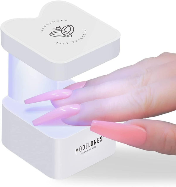 Mini UV Light for Gel Nails, UV Nail Lamp, Nail Light with 2 Timers for Fast Curing Gel Polish Nails Extension, Portable LED USB Flash Cure Lamp for Travel