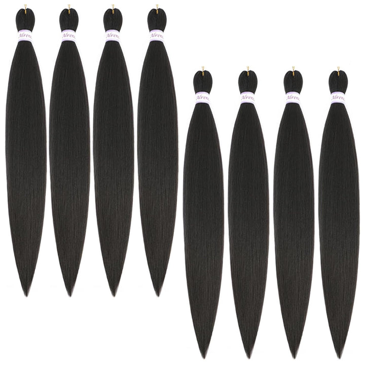 Purple Braiding Hair Pre Stretched Long Braid 30 Inch 2 Packs Professional Braiding Hair Extensions Synthetic Crochet Twist Braids (30 Inch, Purple)