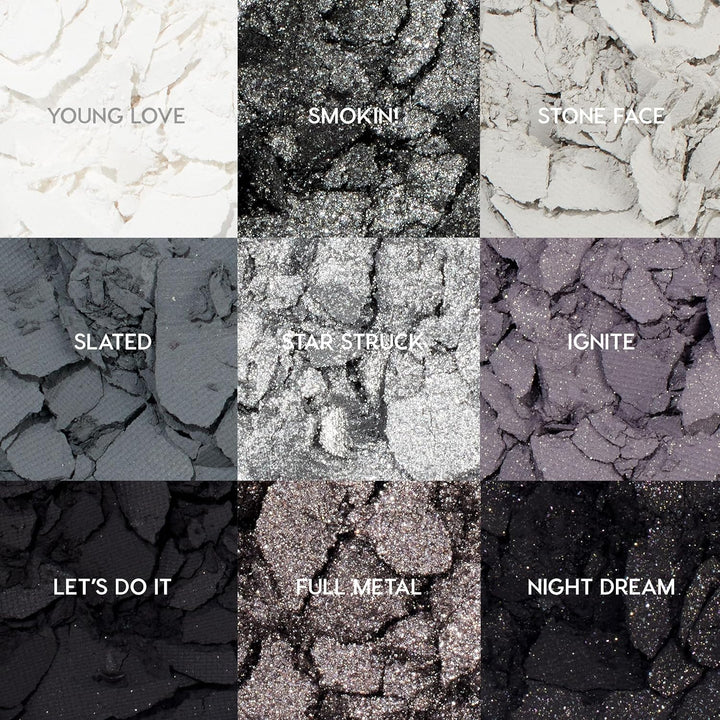 Blowin' Smoke Eyeshadow Palette - Silver & Smokey Eye Eyeshadow Palette with Metallic & Matte Finishes - High-Pigment Eye Makeup with Long-Wearing Formula (0.3 Oz)