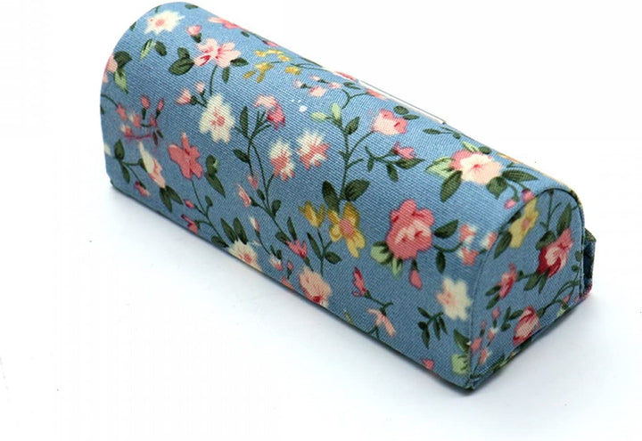 4 Pcs Ladies Floral Lipstick Case Holder with Mirror, Cosmetic Storage Kit Makeup Travel Cases Organizer Bag for Purse