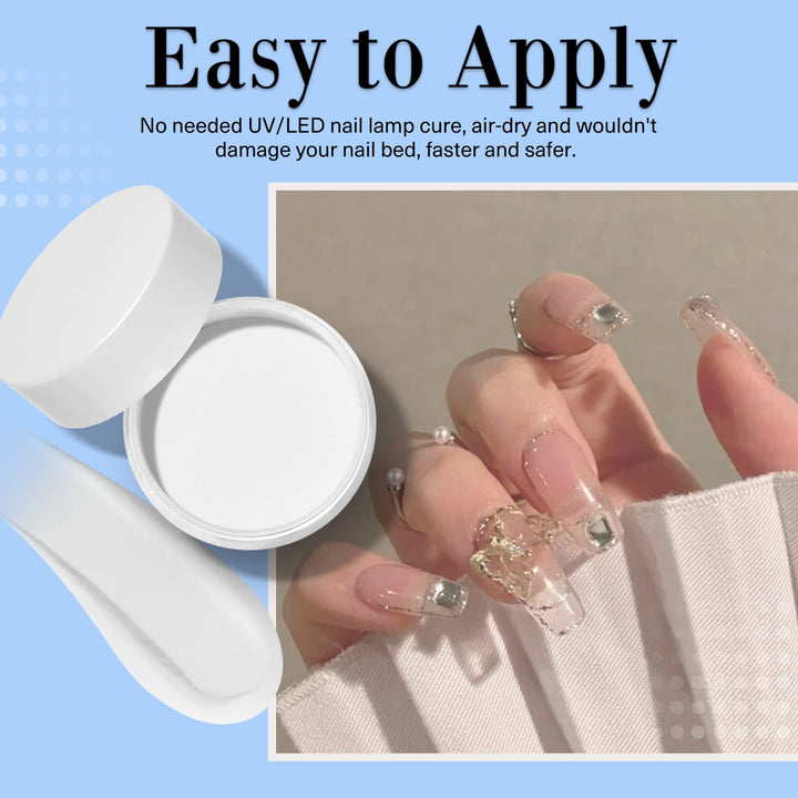 Clear Dip Powder for Nails, Essential Transparent Dipping Build Powder Crystal French Art Starter Manicure Beginner DIY Salon Home Gift, 1 Oz/28G