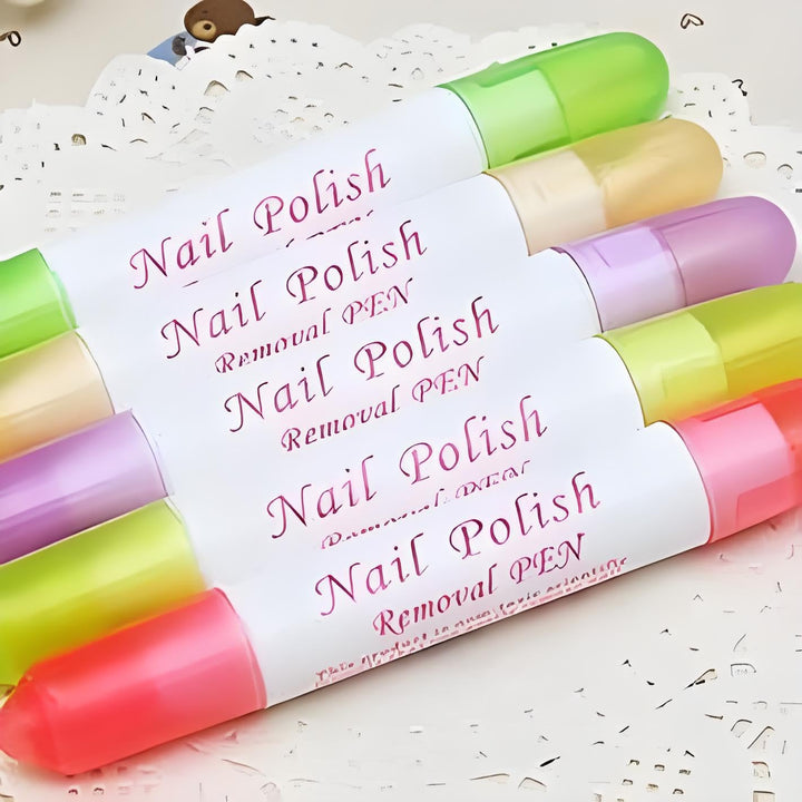 Nail Polish Corrector Pen with 3 Replaceable Tips - Manicure Tool for Quick Nail Art Mistakes Cleanup