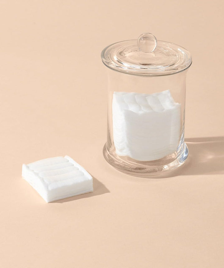 2.4" X 2" Cotton Squares, 100% Pure Cotton, Ideal for Makeup Removal, Nail Polish Touch-Ups, Skincare, and Everyday Household Use, 160 Count