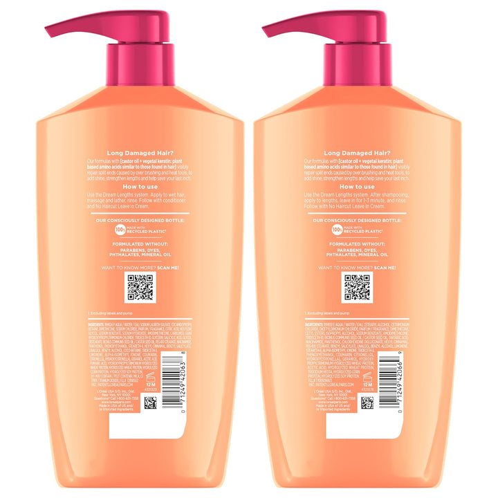 Elvive Dream Lengths Shampoo and Conditioner Kit, Paraben Free, 1 Kit