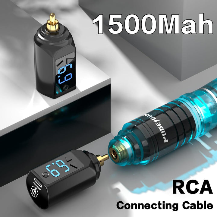 Tattoo Gun Kit POSEIDON Tattoo Kit Pen Kit with 2Pcs 1500Mah Batteries Tattoo Machine Kit with 20Pcs Tattoo Cartridge Needles 11Pcs Tattoo Inks for Beginner