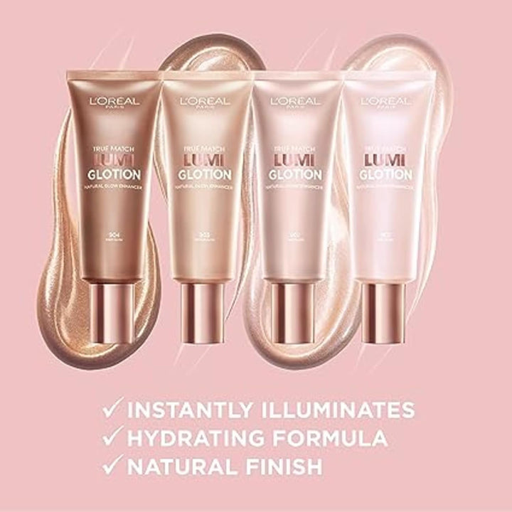 Makeup True Match Lumi Glotion, Natural Glow Enhancer, Illuminator Highlighter, Bronzing Drops for a Sun-Kissed Glow, 903 Medium