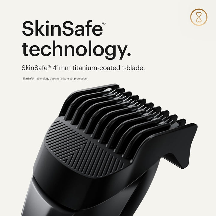 ® the Beard Hedger® Premium Men'S Beard Trimmer, 20 Length Adjustable Blade Wheel, Stainless Steel T-Blade for Precision Facial Hair Trimming, Cordless Waterproof Wet/Dry Clipper