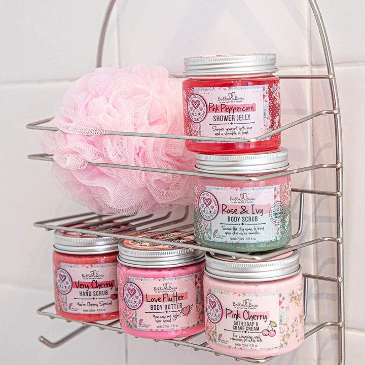 Bella & Bear Very Cherry Hand Scrub, No Harmful Chemicals, Cruelty-Free, Vegan-Friendly Exfoliating, 6.7Oz