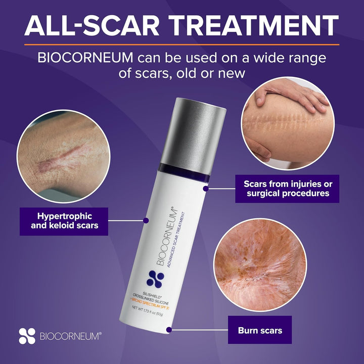 Advanced Scar Treatment with Silishield® & SPF 30 10G – Made in the USA, Fast-Drying, Silicone Scar Gel - Surgeon Recommended for New & Old Scars - Suitable for Children over 6 Months