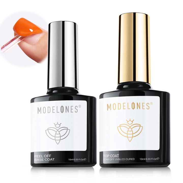 Gel Top Coat, 15 Ml 2025 Upgrade Super Shiny Base and Top Coat Set, Soak off Nail Lamp Acid Free No Wipe Clear Base Top Gel Nail Polish