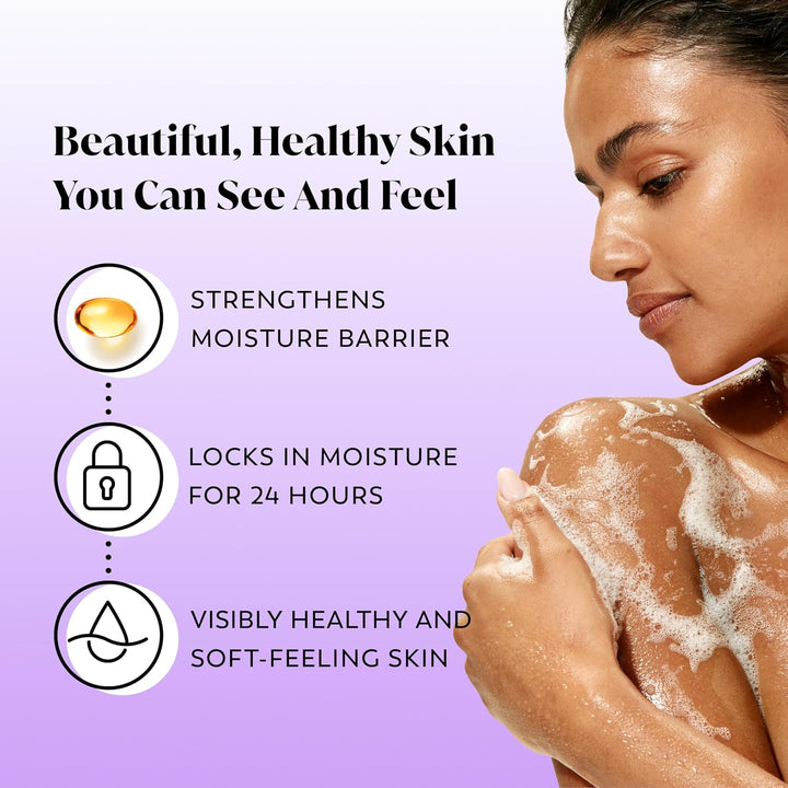 Body Wash for Women, Age Defying with Vitamin E, 24Hr Moisturizing, Hydrating & Refreshing, B3 Vitamin Complex, Free of Parabens & Phthalates, for All Skin Types, Scented, 22 Fl Oz (Pack of 2)