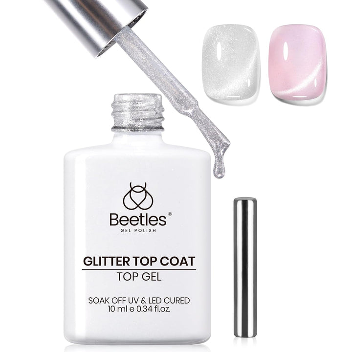 Beetles White Gel Nail Polish Black Gel Polish Kit 2 Pcs 15Ml Black and White Polish French Nails Soak off Led Nails Art Manicure Salon Diy at Home