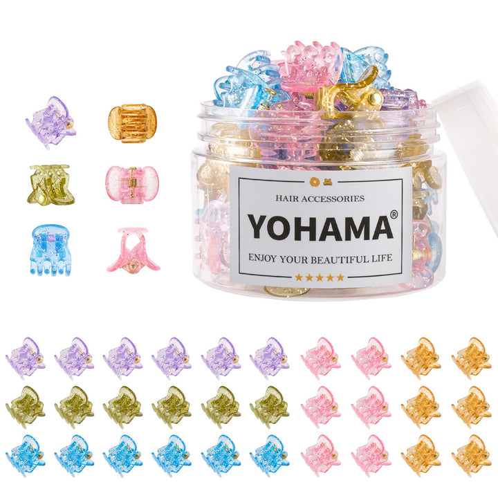 36 Pcs Durable Mini Hair Claw Clips, Great for Design Kids and Adult Hairstyles, Decroation Buns, Pining Bangs, Strong Grip, Multifunction Clamp Clips.(3 Colors)