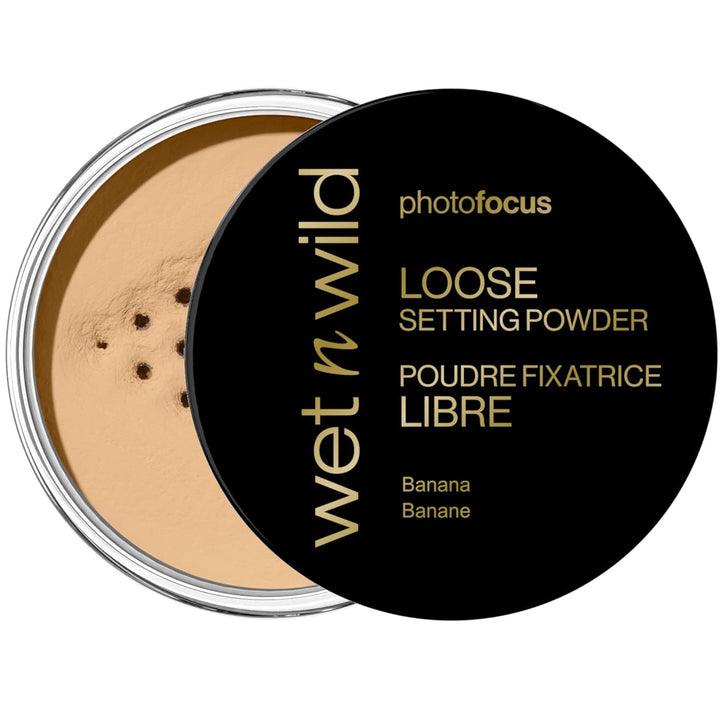 Photo Focus Loose Baking Setting Powder, Highlighter Makeup, Fair to Medium & Tan Skin Tones - Translucent