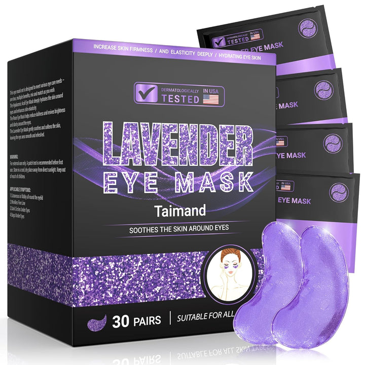Under Eye Patches (30 Pairs), 24K Gold under Eye Mask for Puffy Eyes, Dark Circles,Bags and Wrinkles with Collagen,Relieves Pressure and Reduces Wrinkles,Revitalises and Refreshes Your Skin