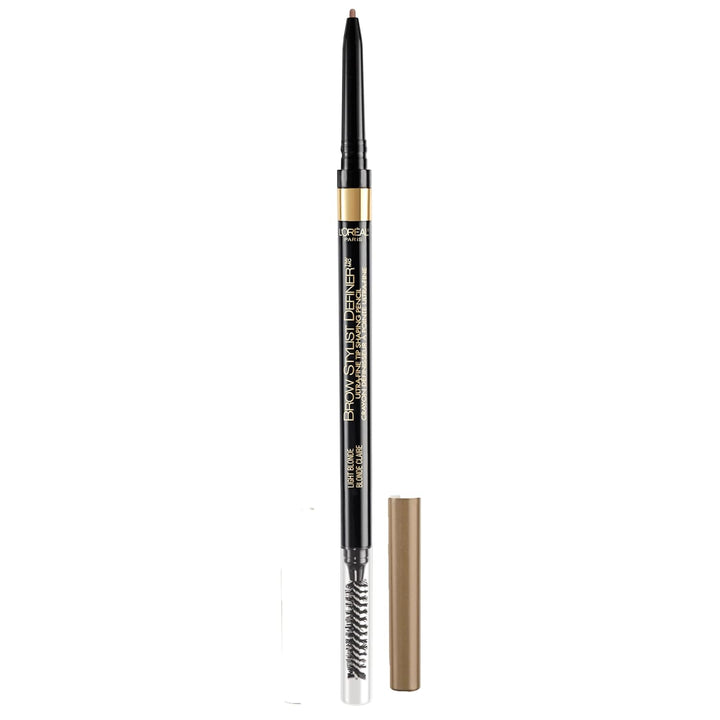 Makeup Brow Stylist Definer Waterproof Eyebrow Pencil, Ultra-Fine Mechanical Pencil, Draws Tiny Brow Hairs and Fills in Sparse Areas and Gaps, Brunette, 0.003 Ounce (1 Count)