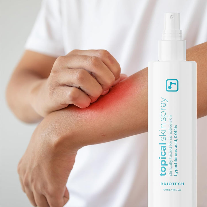 Topical Skin Spray, Hypochlorous Acid Spray for Sensitive Skin, Hocl Facial Mist, Full Body Support against Irritation, Calm Redness, Soothe Foot & Scalp, 8 Oz (1 Pack)