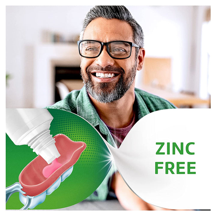 Extra Care Denture Adhesive Cream, Zinc Free Denture Cream - 2.2 Ounce (Pack of 4)