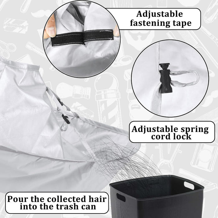 Hair Cutting Cloak Cape, Professional Adjustable Haircut Cape Foldable Umbrella for Adults Kids Home Salon Barber Hairdressing Supplies