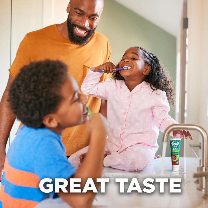 ADA Approved Fluoride Kids Toothpaste, Natural Toothpaste, Dye Free, No Artificial Preservatives, Silly Strawberry, 5.1 Oz. 3-Pack (Packaging May Vary)