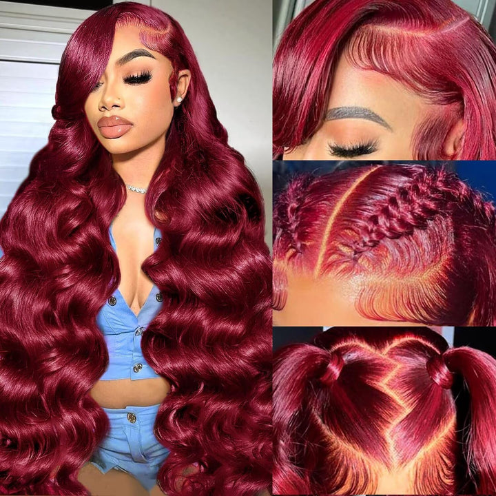 13X6 Body Wave Pre Plucked Human Hair HD Transparent Lace Front Wigs, 180% Density Glueless Lace Frontal Wigs with Baby Hair for Women, 26 Inch