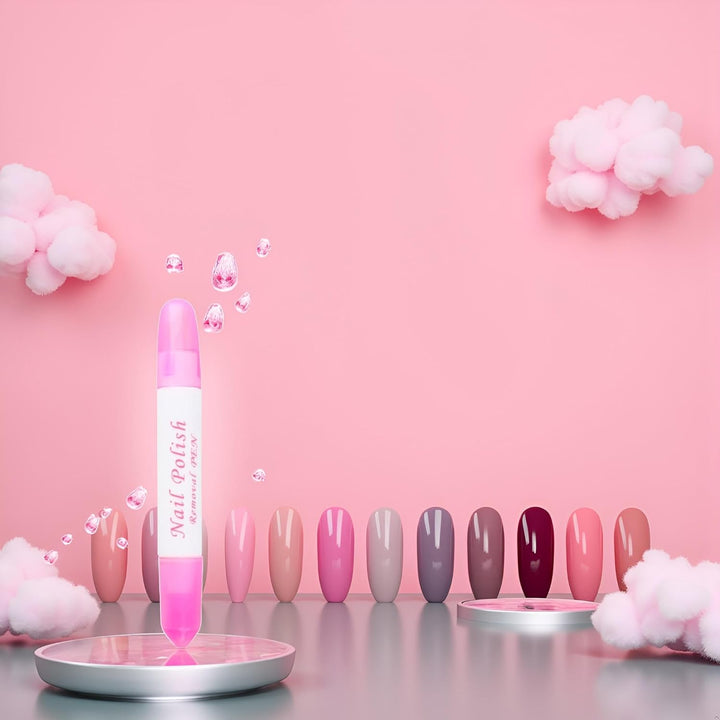 2Pcs Pink Nail Erase Pen Removable Head Nail Polish Cleaning Plastic Manicure Corrector Pen for Manicure Fingernail Home Salon Use Nail Polish,Foot, Hand and Nail Care,Nails Art and Polish(6G)