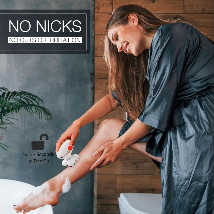 Electric Razors, Best Shaver, Rechargeable Trimmer with Detachable Head for Women'S Legs, Bikini, Face, Lips Hairs, Cordless Wet Dry Facial Hair Removal for Women