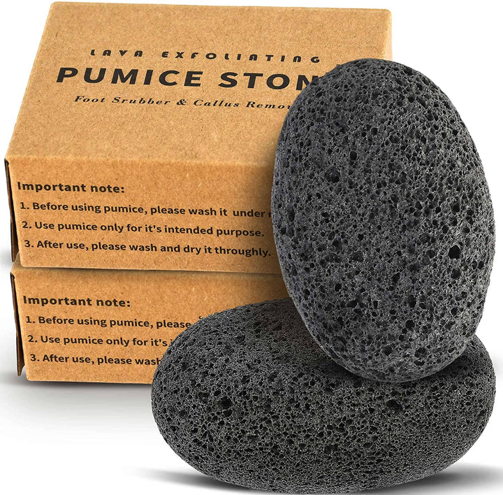 Foot Pumice Stone for Feet Hard Skin Callus Remover and Scrubber (Pack of 4) (Blue)