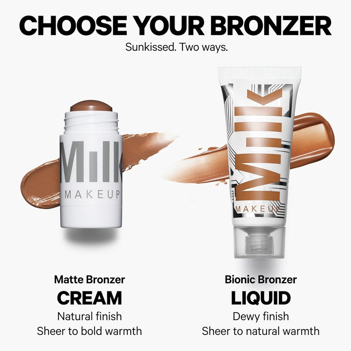 Matte Bronzer – Buildable Cream Bronzer Stick with Mango Butter + Apricot Oil – Hydrating, Multi-Use Formula for a Sunkissed Glow