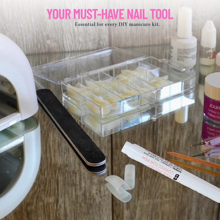 Nail Polish Corrector Pen 0.14 Fl Oz 2 Pack, Easy Nail Polish Remover Pen for Smudges, Nail Edge Cleaning Pen for DIY Nail Art, Manicure Cleanup Tool with Snoep in Beperkte Oplage