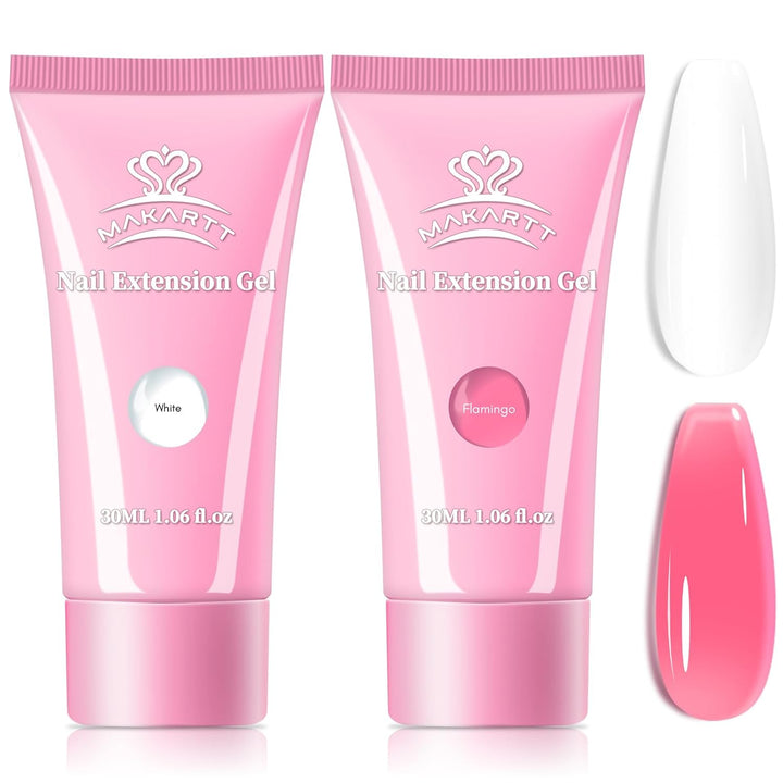 Poly Nail Gel: Clear 50ML Gel Builder for Natural-Looking Strengthener 3D Molding Gel for Trendy Nail Art-Long-Lasting and Easy to Use Supplies