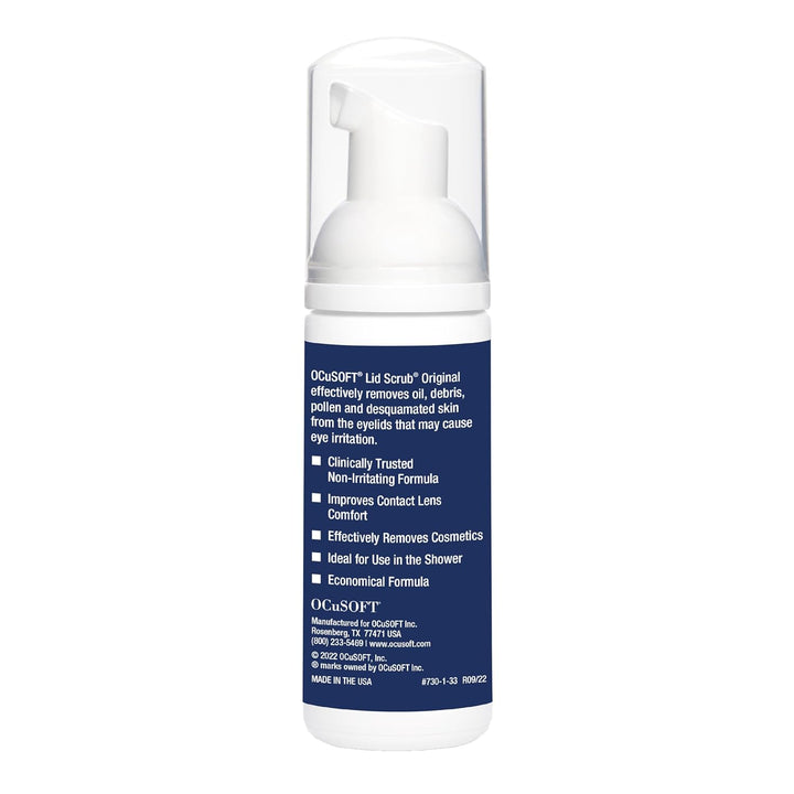 Original Foaming Eyelid Cleanser - Mild Instant Foam to Remove Oil, Dust, Pollen & Makeup - 1.68 Fl Oz