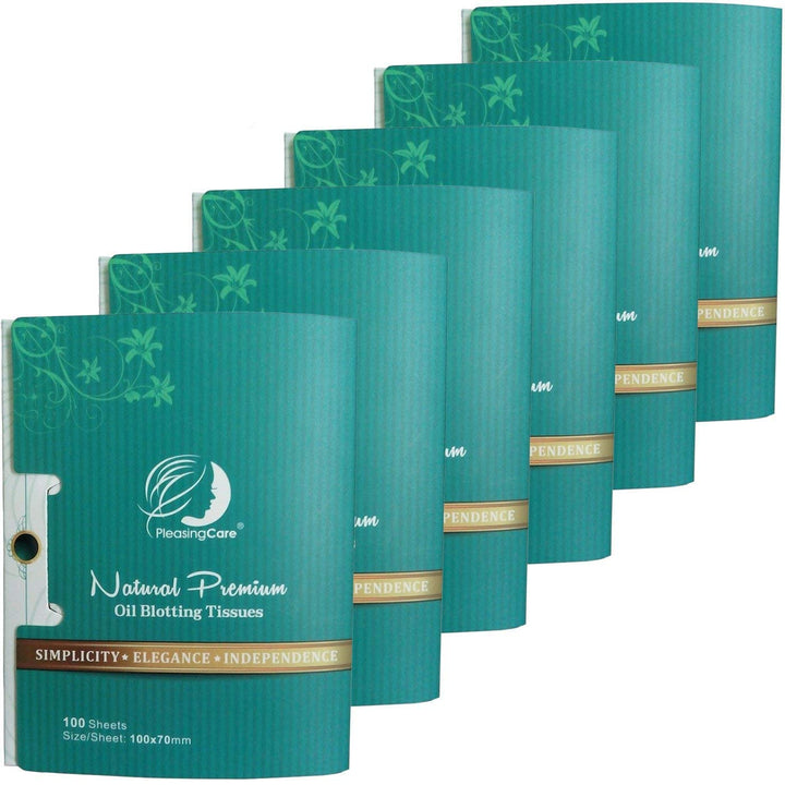 Natural Face Oil Blotting Paper - Bamboo Charcoal 100 Counts, Easy Dispensing Oil Absorbing Sheets, Premium Handy Facial Blotting Papers - Face Skin Care or Beauty Make up Must Have