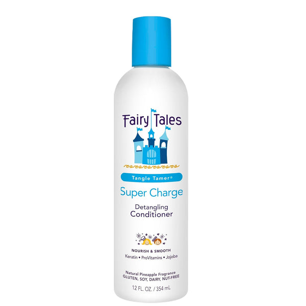 Tangle Tamer Super Charge - Detangling Conditioner for Kids - Paraben Free, Sulfate Free, Gluten Free, Nut Free - 12 Oz