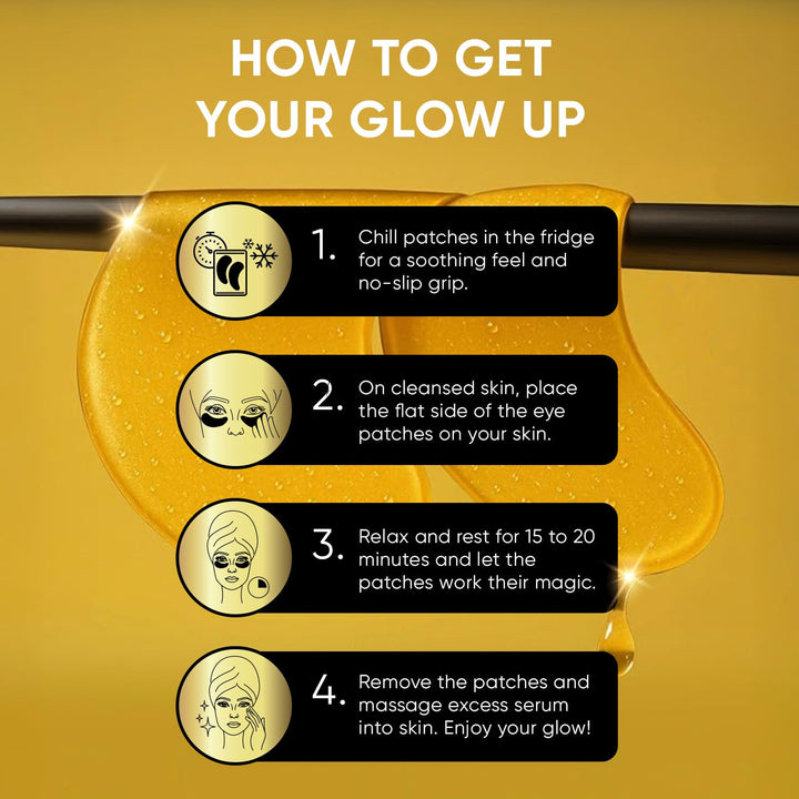 Under Eye Patches (20 Pairs) - Eye Patches for Puffy Eyes and Dark Circles - under Eye Mask for Beauty & Personal Care - under Eye Mask Amino Acid & Collagen for Dark Circles and Puffiness by Celor