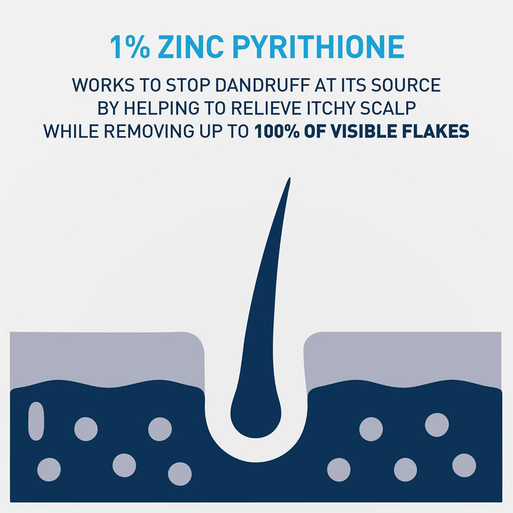 2 in 1 Hydrating anti Dandruff Shampoo and Conditioner, 1% Pyrithione Zinc Dandruff Treatment, Color Safe & Sulfate Free Shampoo and Conditioner, Helps Eliminate Dandruff & Relieve Itchy Scalp