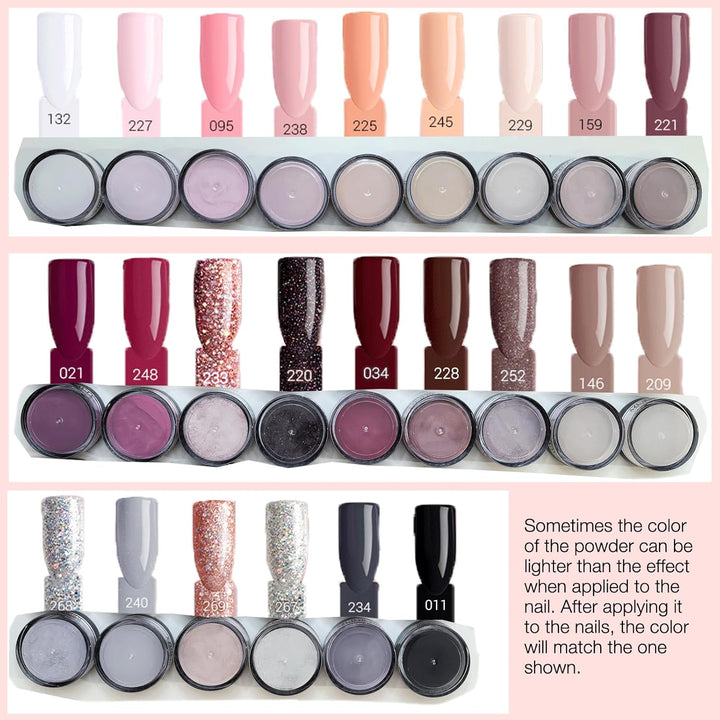 Dip Powder Nail Kit with Electric Nail Drill, 24 Colors Nude Pink Glitter Nail Powder Starter Kit with Dip Liquids Base Top Coat Activator Portable Manicure French Nail Art Essential Set