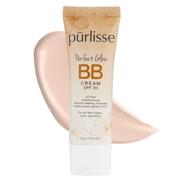 Perfect Glow BB Cream with SPF 30 - Matte Meets Dewy Finish - Enriched with Goji & Hawthorn Berry to Help Improve Skin Texture & Radiance - Light (1.4 Oz)