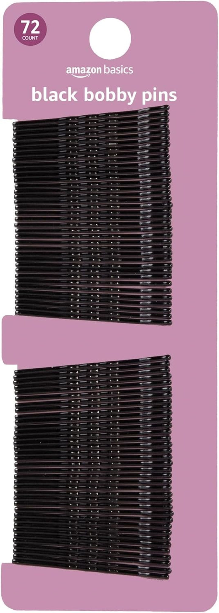 Bobby Pins, Black Hair Pins for All Hair Types, 48 Count