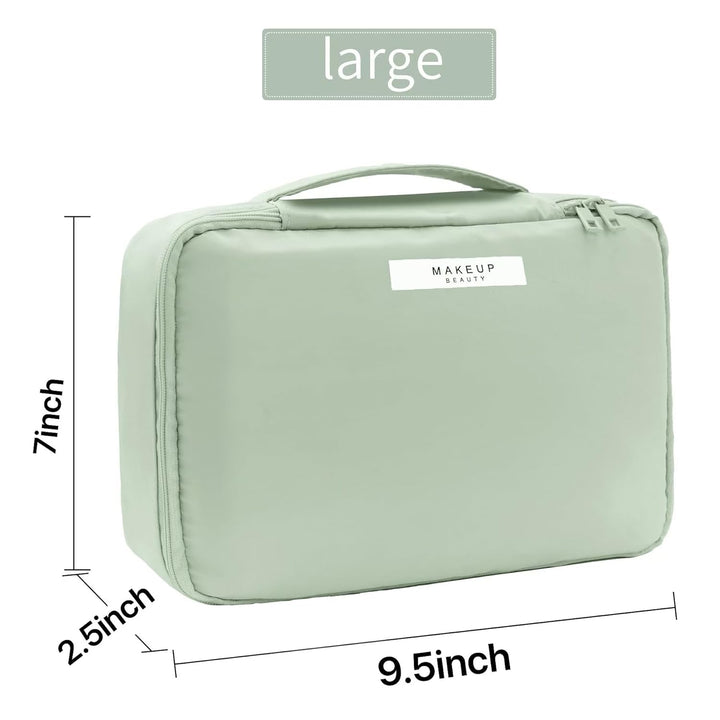Travel Makeup Bag Cosmetic Bag Makeup Bag Toiletry Bag for Women and Men (Green)