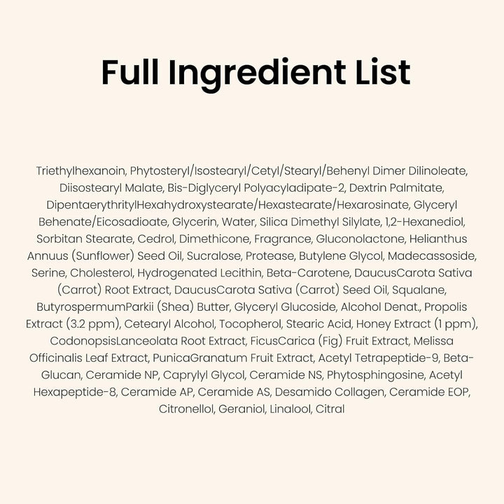 Honey Lip Butter - Propolis Lipcerin™ 01 Original, Hydrating Overnight Manuka Lip Balm & Mask, 12Hr Long-Lasting Moisture, Korean Skin Care, 0.5 Fl.Oz.
