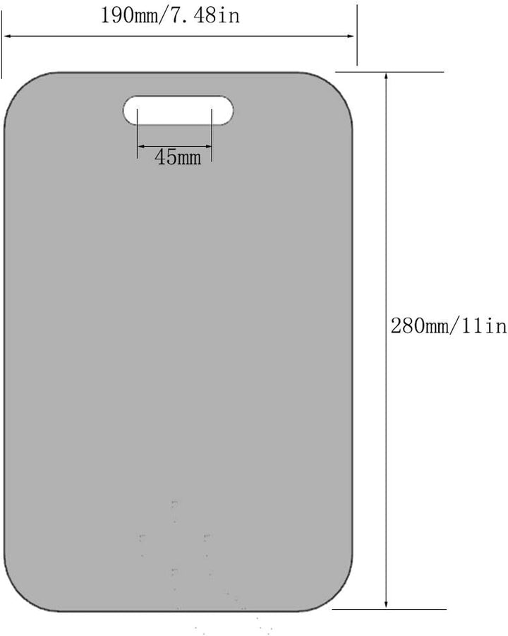 Fogless Shower Mirror (11Inx7.48In), Anti-Fog Frameless Wall Hanging Makeup & Shaving Bathroom Accessory (Large, Shaver Hook)