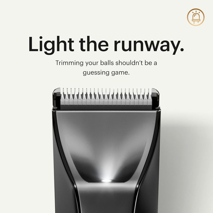 ® the Lawn Mower® 4.0, Electric Groin Hair Trimmer, Replaceable Skinsafe® Ceramic Blade Heads, Waterproof Wet/Dry Clippers, Rechargeable, Wireless Charging, Male Hygiene Grooming Razor