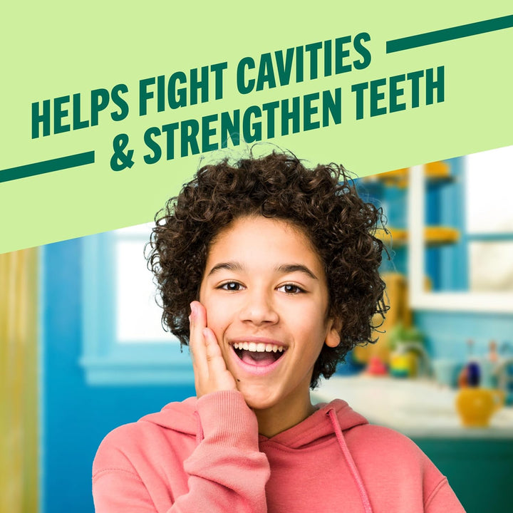 Kids Organic Wacky Watermelon Mouthwash with Fluoride, Anticavity, Dentist Formulated, 16 Fl Oz