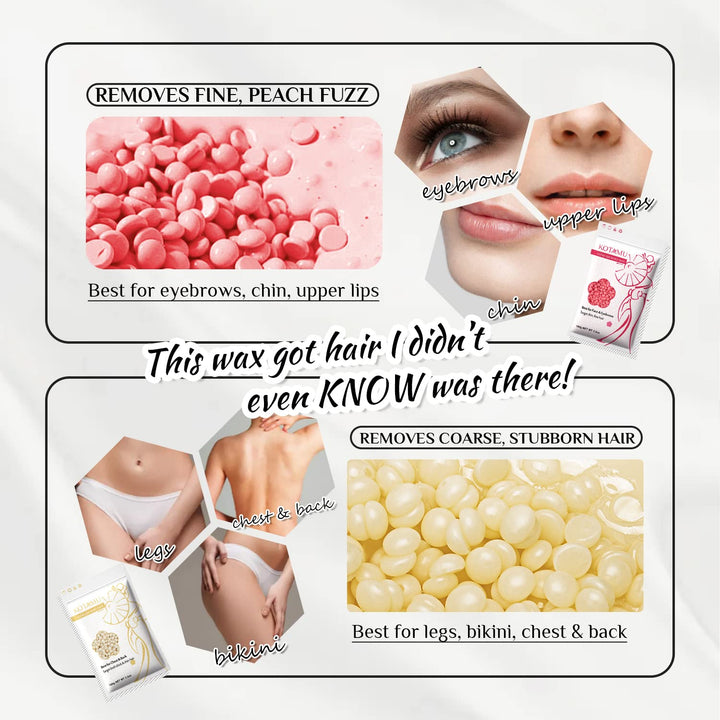 Wax Kit Pink Digital Hair Removal Waxing Kit for Women & Men Hot Wax Warmer Pot for Face, Eyebrow, Body, Brazilian, Bikini, Sensitive Skin Waxing Machine with 25 Accessories for Home Salon